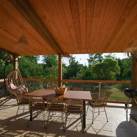 Ferienhaus Nature Avec Bain Nordique Et Sauna, Etang Et Bambouseraie